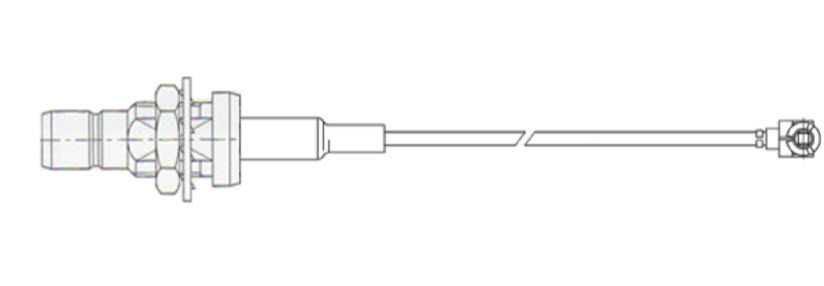RF Cable 12.5cm, U.FL to SMA-F