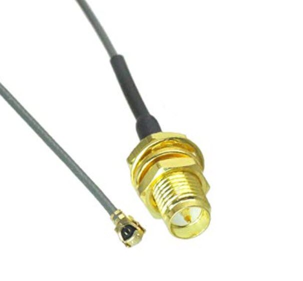 RF Cable, 25cm, SMA-F to U.FL