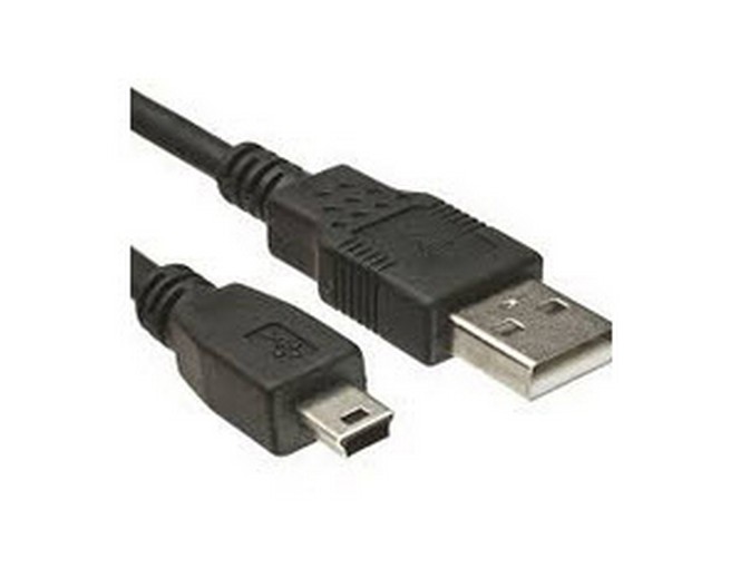 USB 2.0 Cable, 1.2m, A Male to Mini B